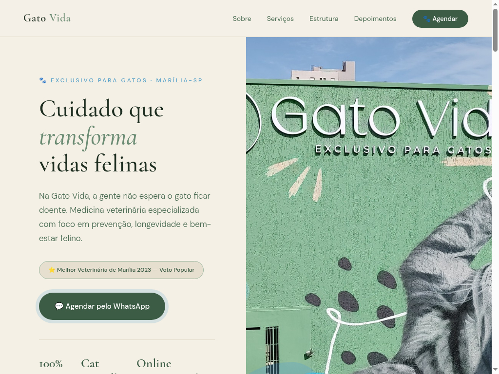 Pré-visualização de Gato Vida